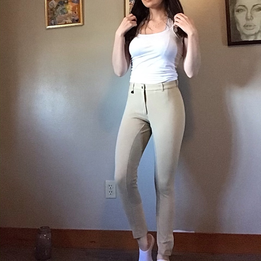 On course equestrian riding pants